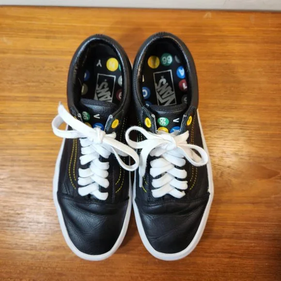 Vans Shoes Vans Black Leather Nyc Old Skool Sneaker Men